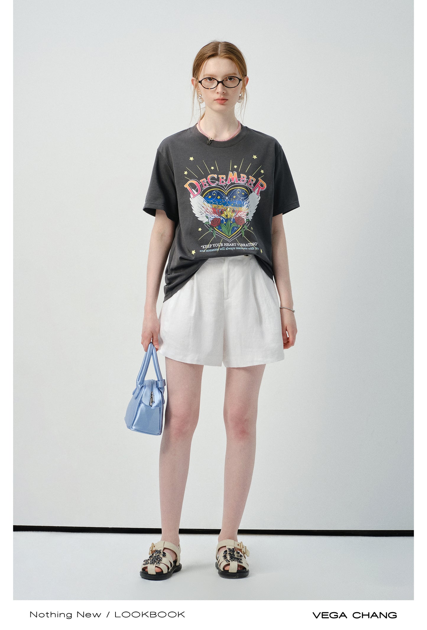 Relaxed Vintage-Style Print T-Shirt