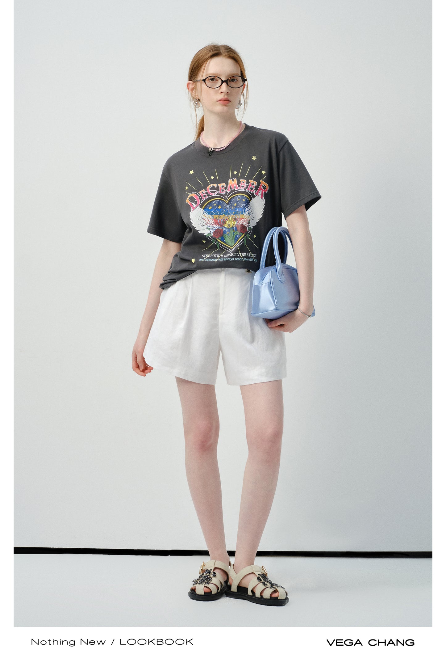 Relaxed Vintage-Style Print T-Shirt