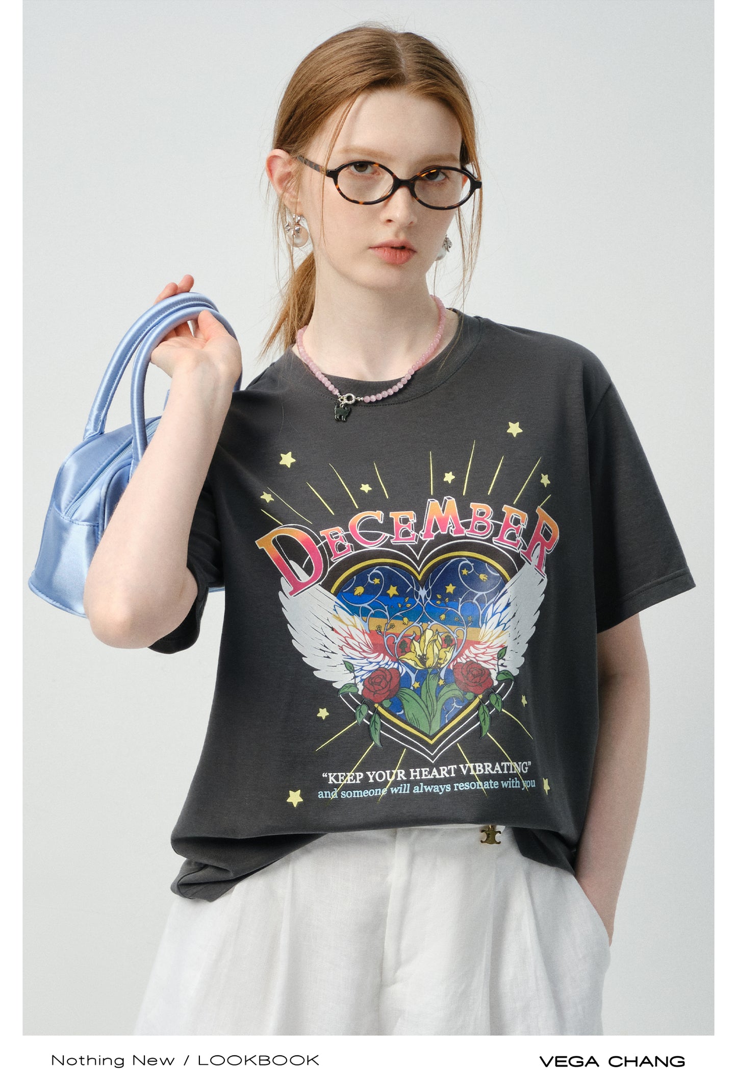 Relaxed Vintage-Style Print T-Shirt