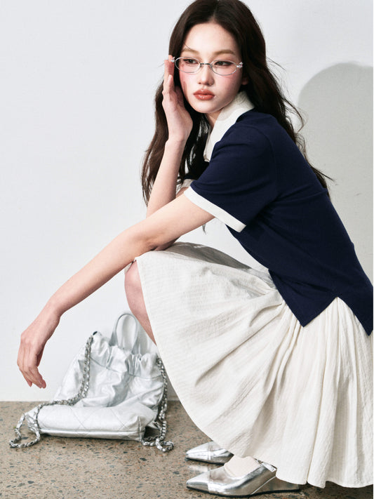 Embroidered Cotton Full Skirt