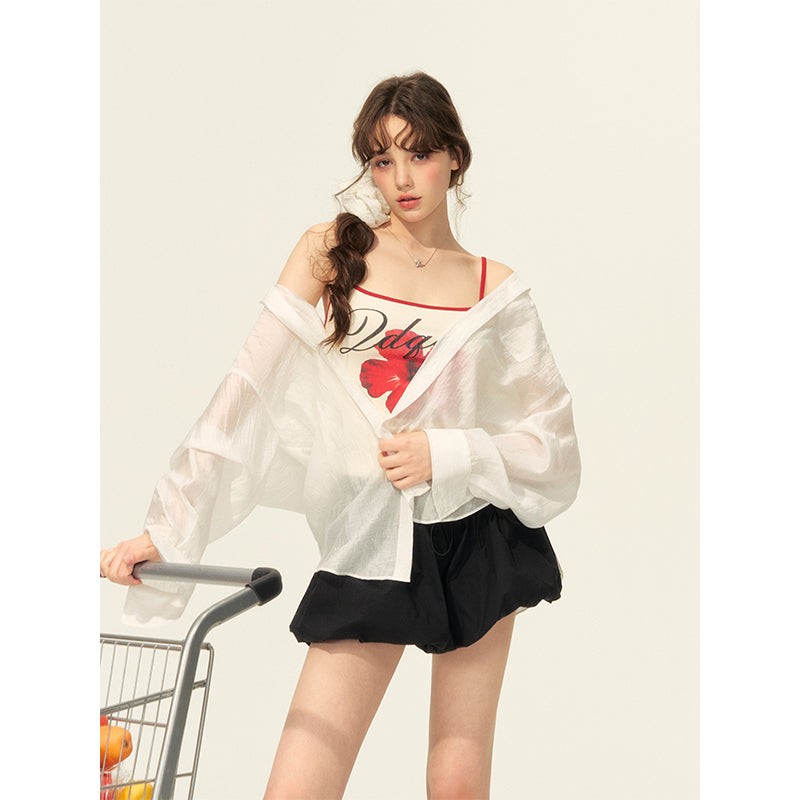 Breathable Sheer Sunscreen Shirt