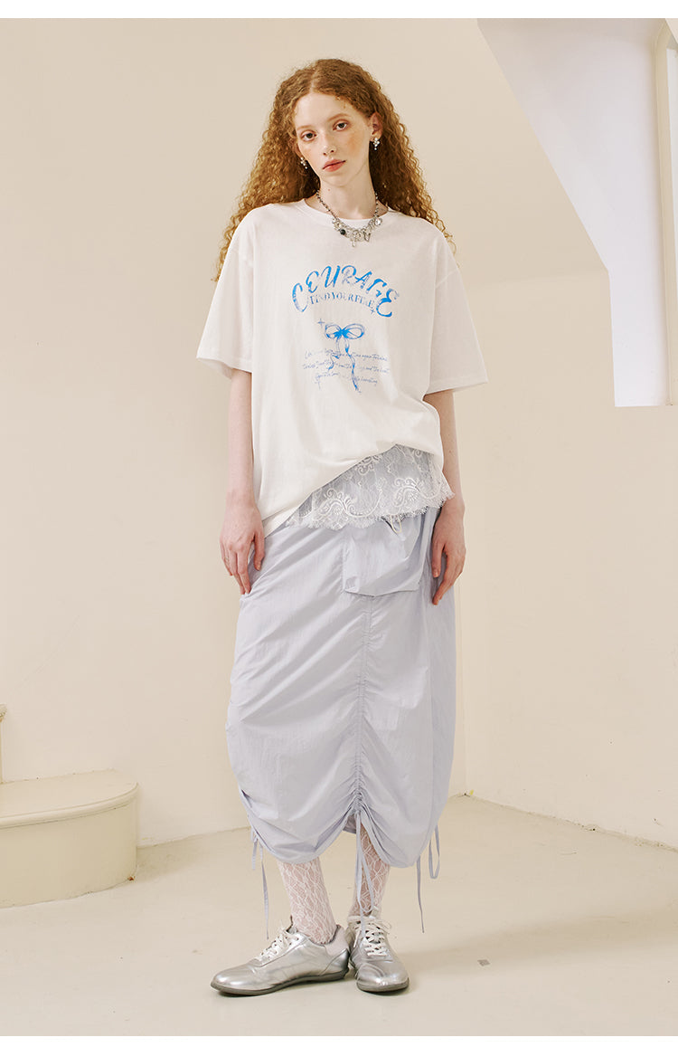 Relaxed Vintage-Style Printed T-Shirt