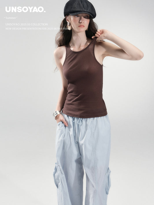 Layered Sleeveless Two-Piece Top