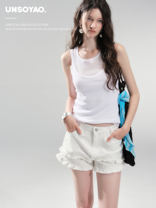 Layered Sleeveless Two-Piece Top