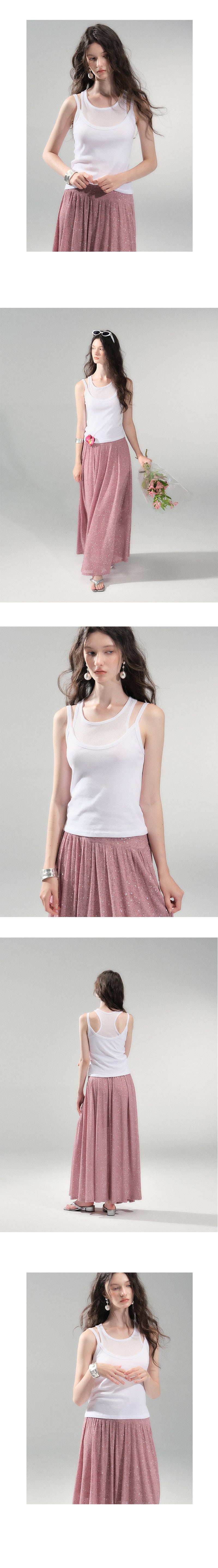 Layered Sleeveless Two-Piece Top