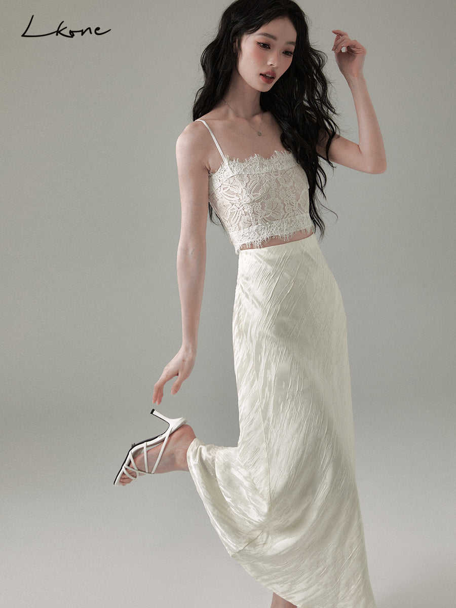 Cropped Floral Lace Cami Top