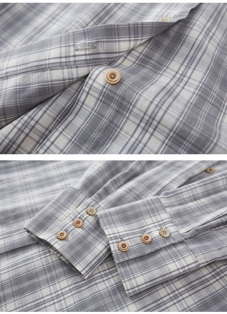 Classic Plaid Shirt With 3D Large Pockets