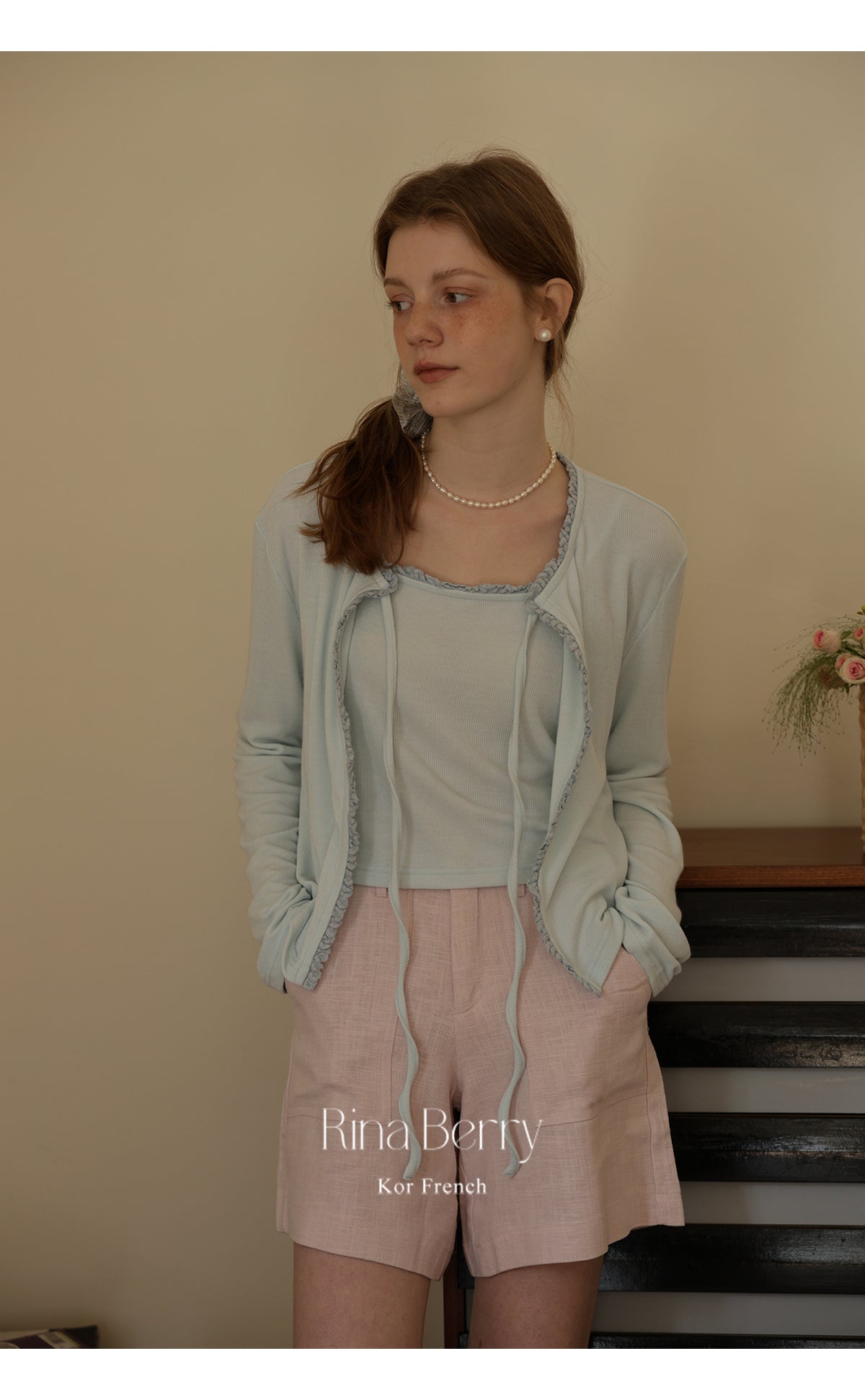 Tie-Front Cardigan & Matching Camisole Set