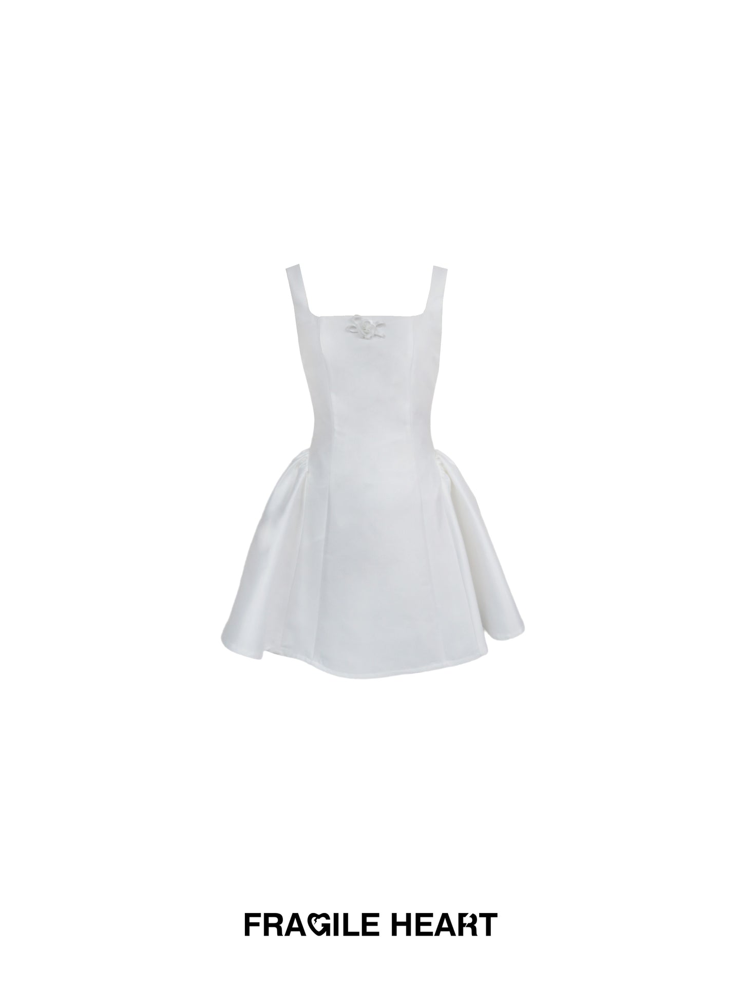 Wedding-Inspired Sleeveless Glossy Satin Dress
