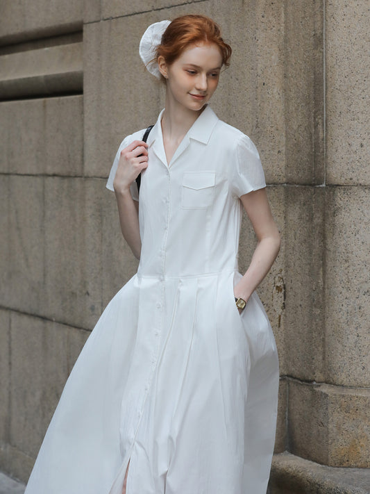 Classic Shirt Dress In Two Variations