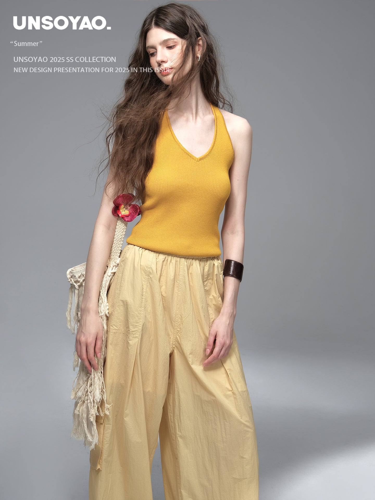 Stretchy Ribbed Halter Top