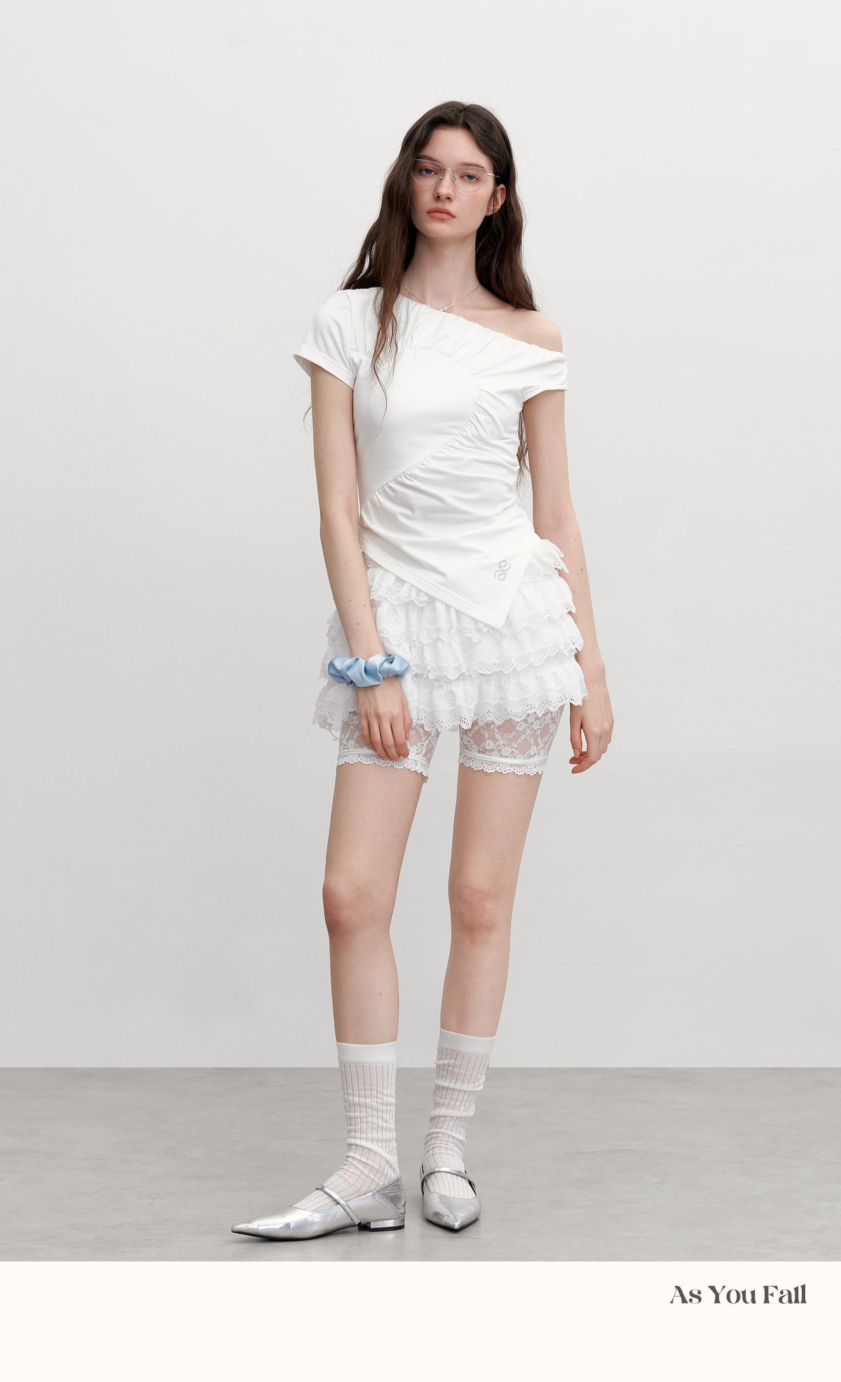 See-Through Lace Short Leggings