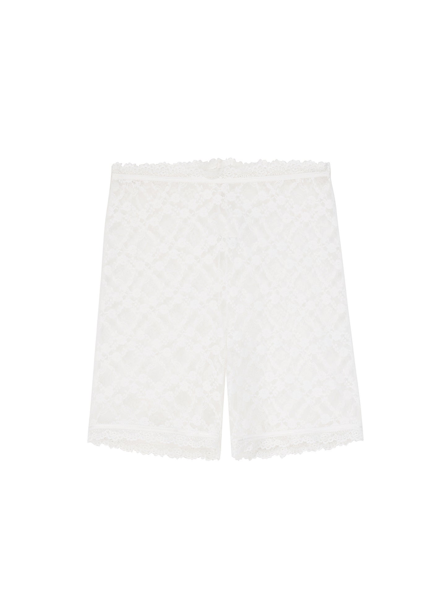 See-Through Lace Short Leggings