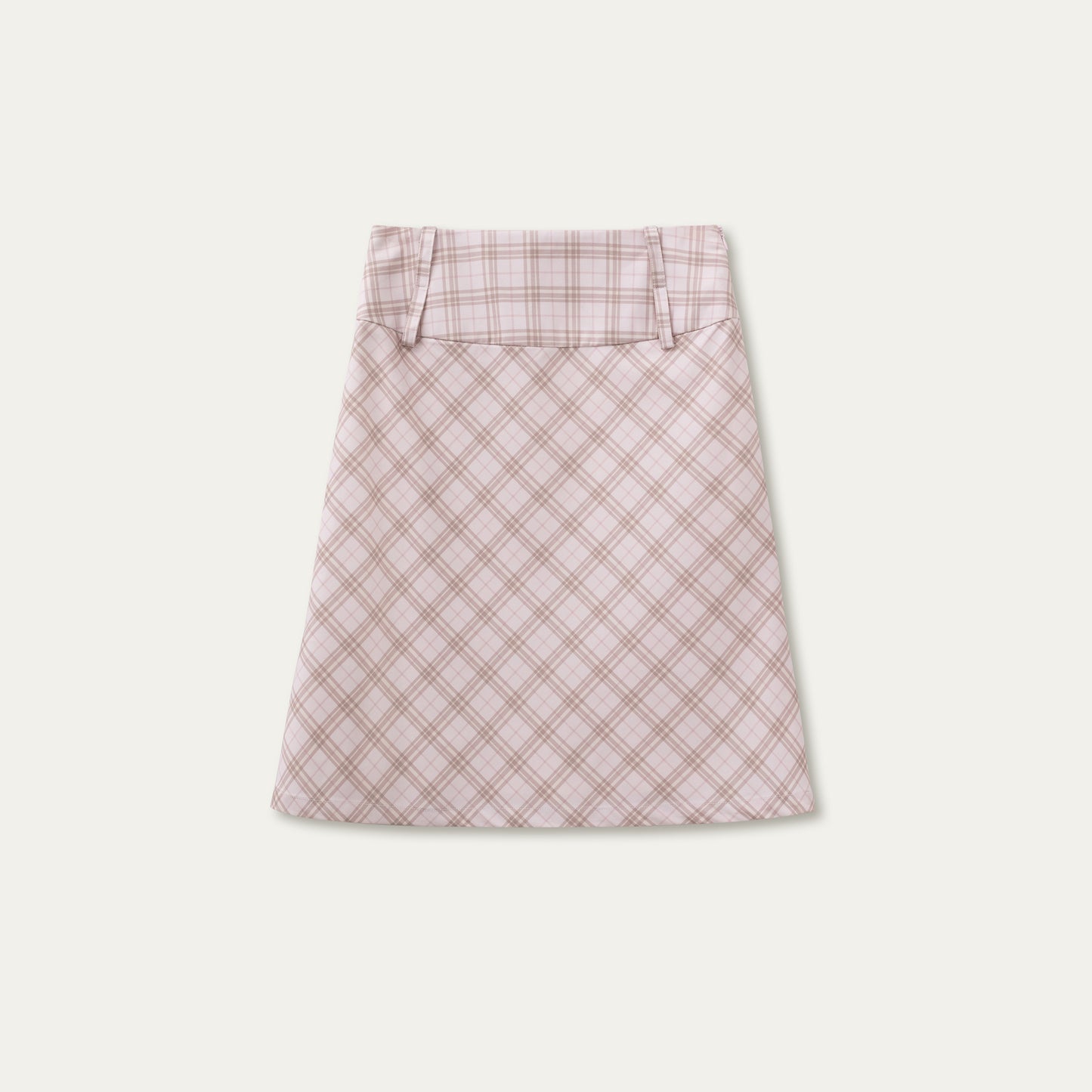 Diamond Plaid A-Line Skirt In 2 Lengths
