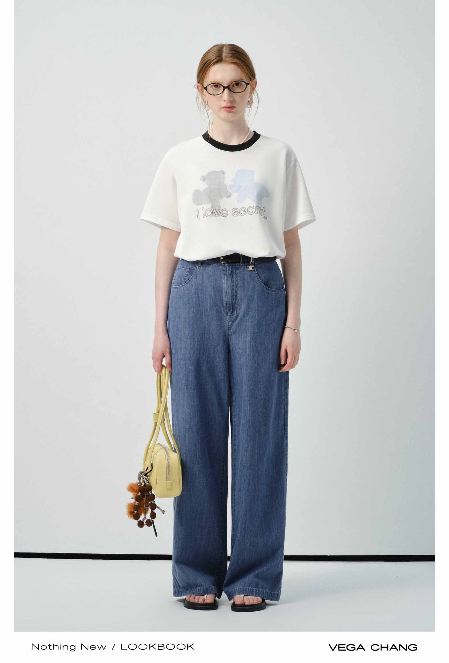 Cotton Blend T-Shirt With Printed Motif