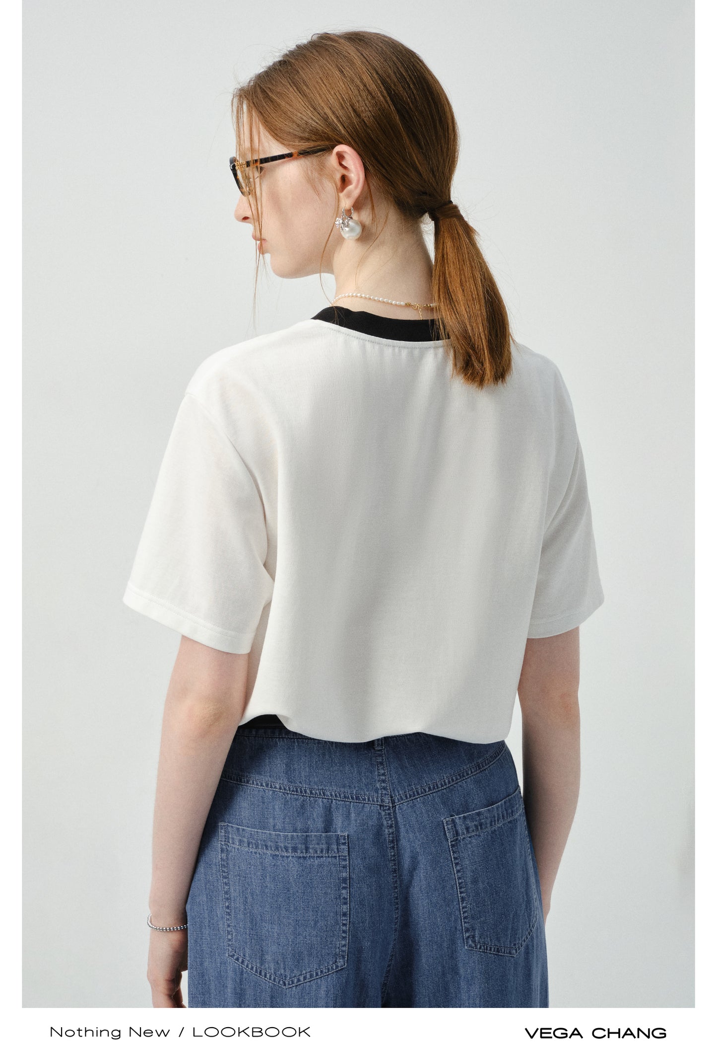 Cotton Blend T-Shirt With Printed Motif
