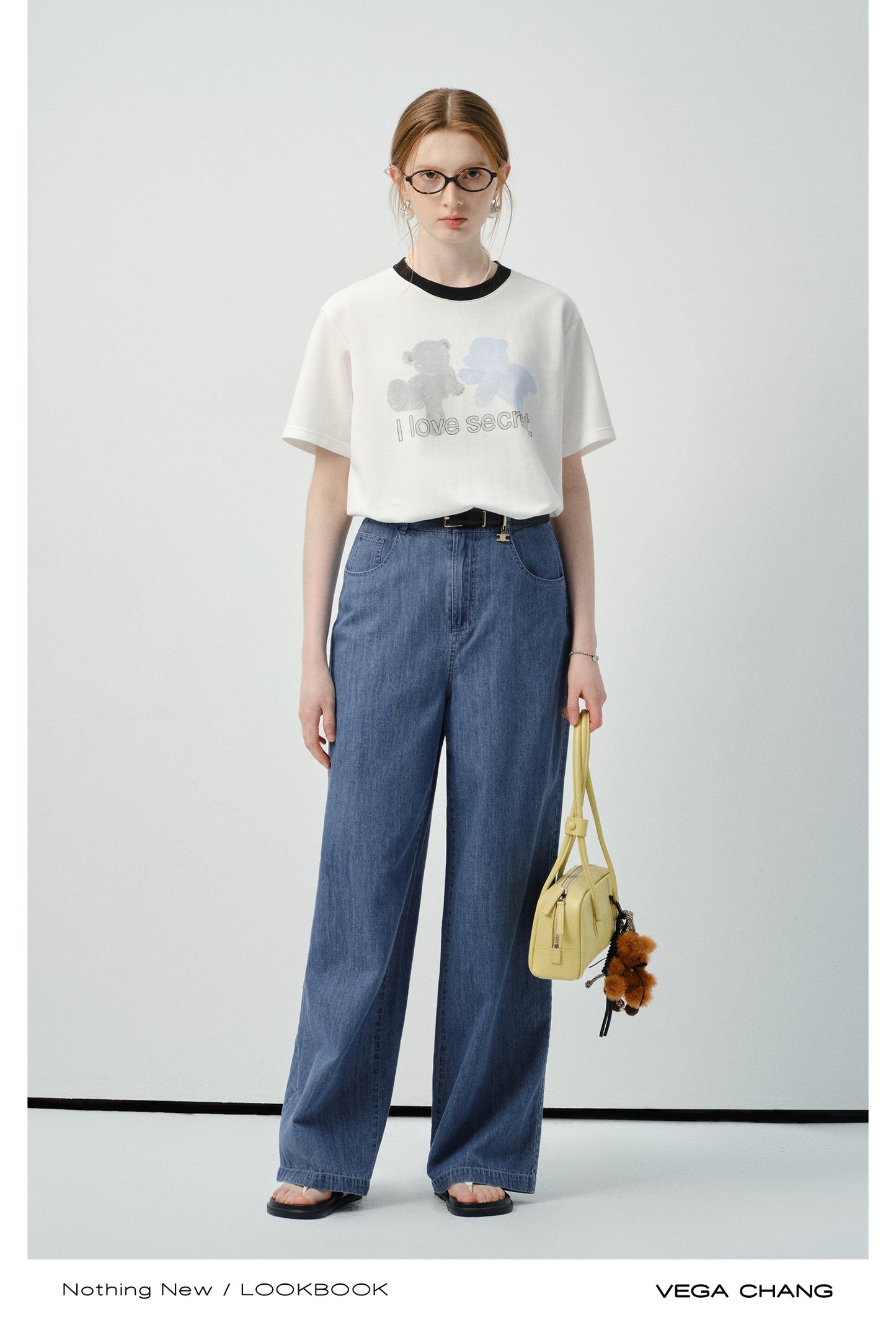 Cotton Blend T-Shirt With Printed Motif