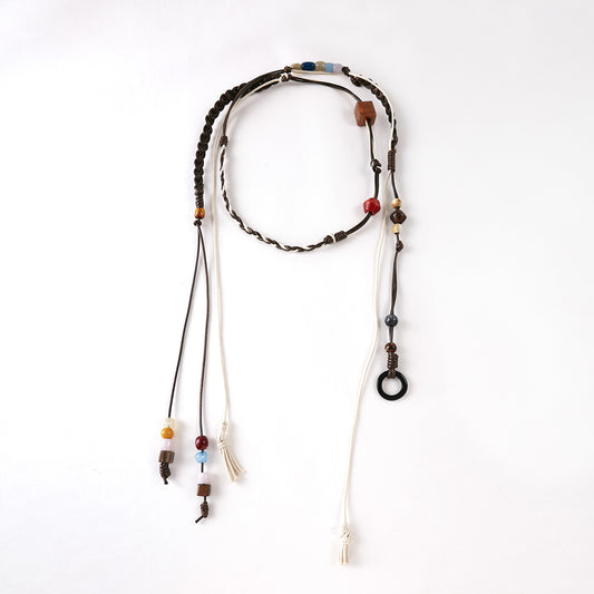 Beaded Bohemian Braided Belt