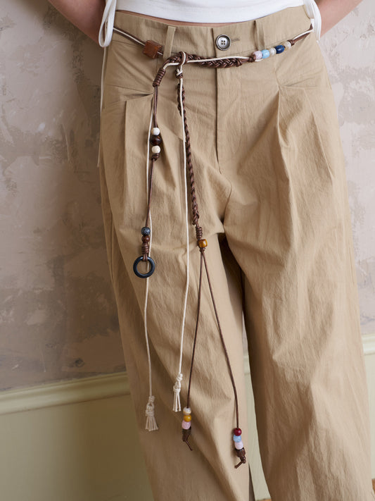 Beaded Bohemian Braided Belt