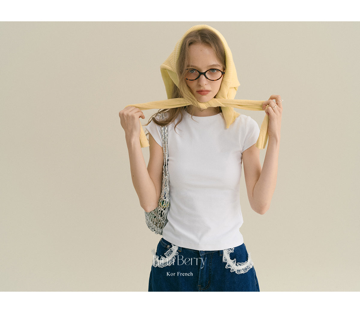 Basic Slim Fit Cap-Sleeve T-Shirt