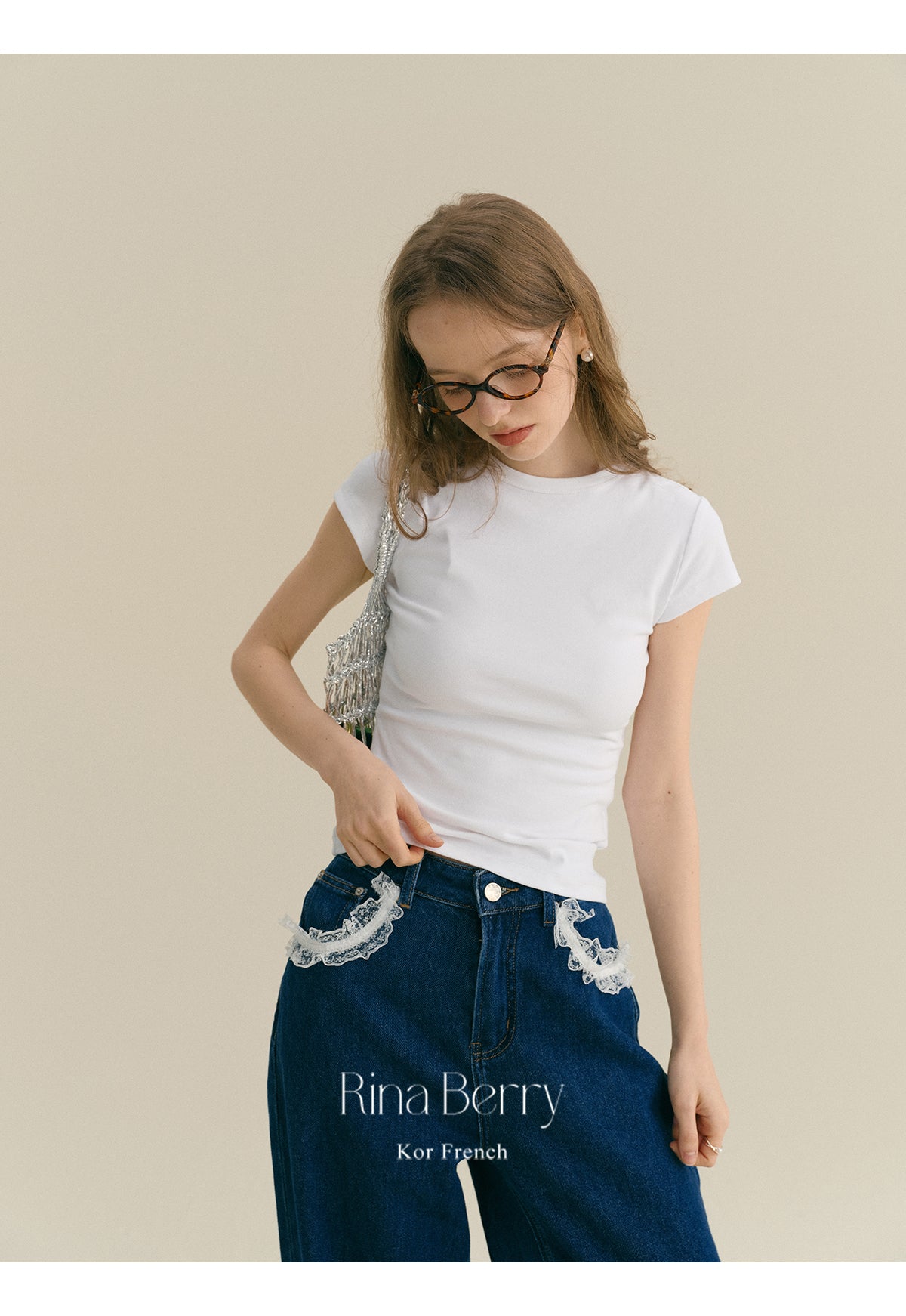 Basic Slim Fit Cap-Sleeve T-Shirt