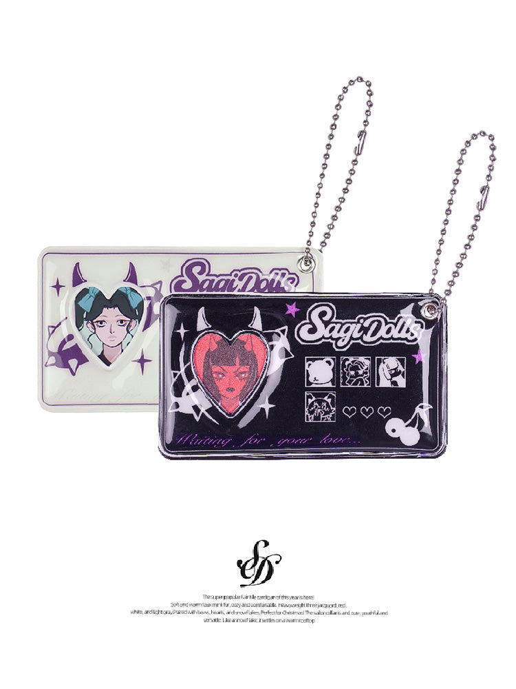 ID Card Holder With A Keychain