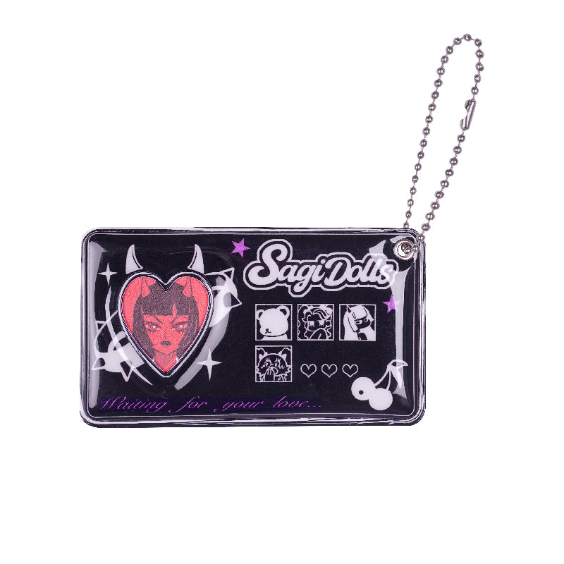 ID Card Holder With A Keychain