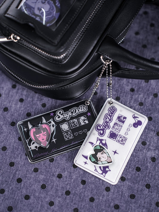 ID Card Holder With A Keychain