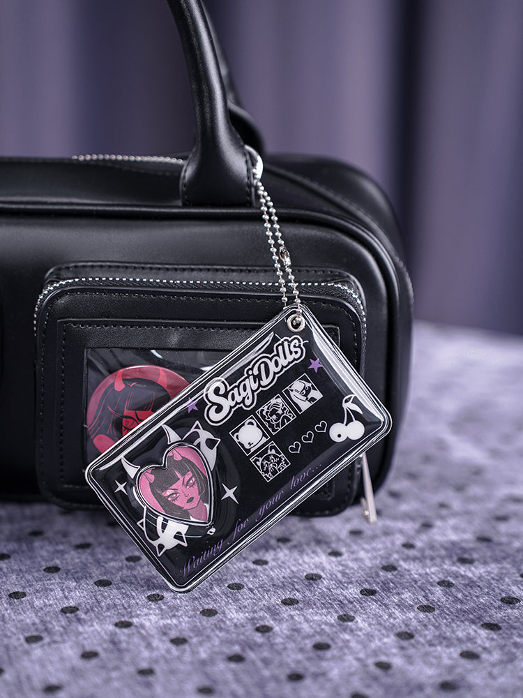 ID Card Holder With A Keychain