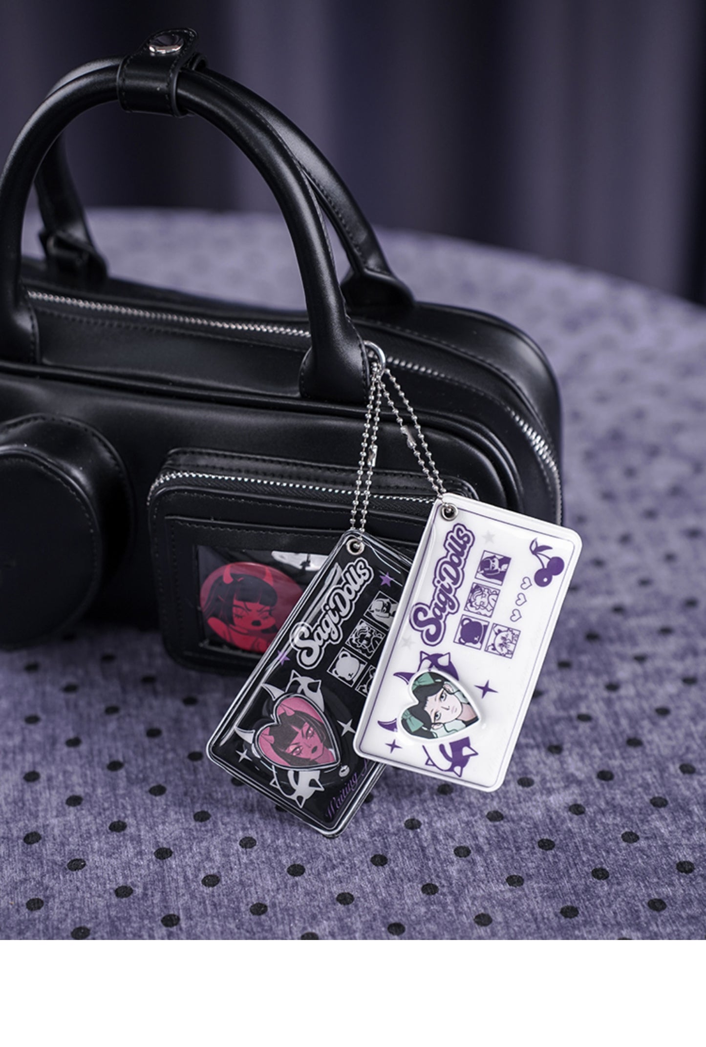 ID Card Holder With A Keychain