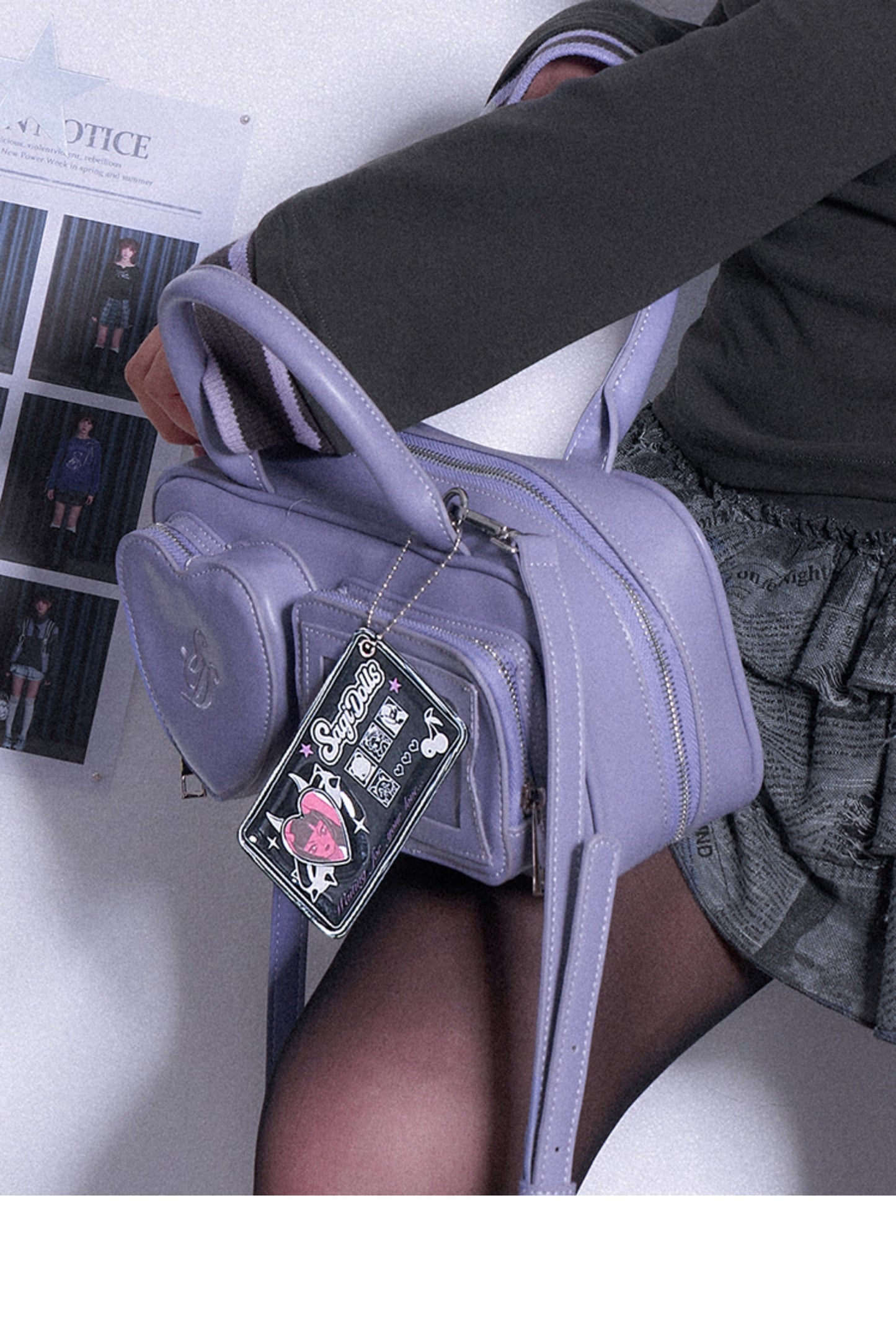 ID Card Holder With A Keychain