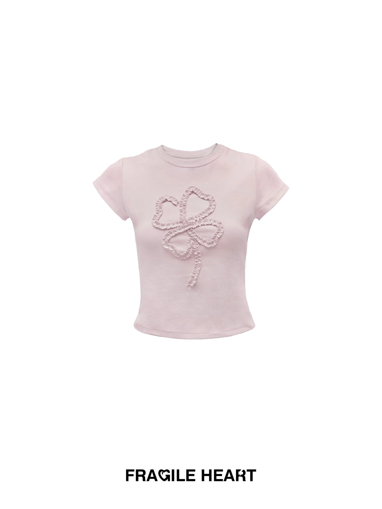 Clover-Shaped Ruffled T-Shirt
