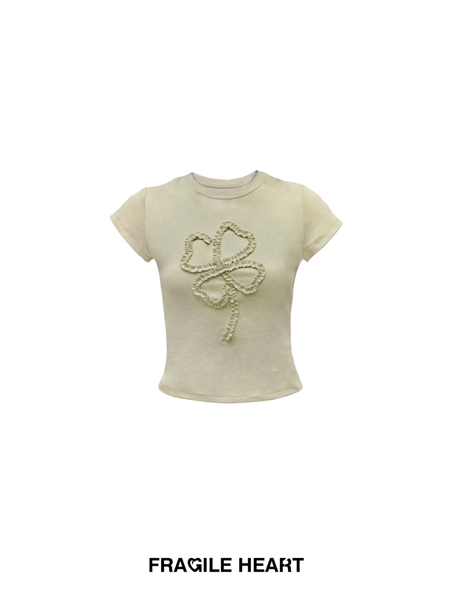 Clover-Shaped Ruffled T-Shirt