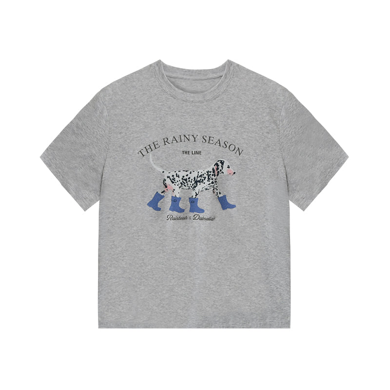 Dog-In-Boots Print T-Shirt
