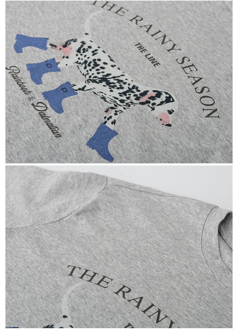 Dog-In-Boots Print T-Shirt