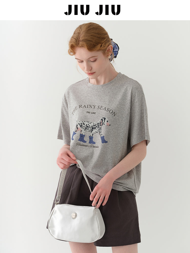 Dog-In-Boots Print T-Shirt