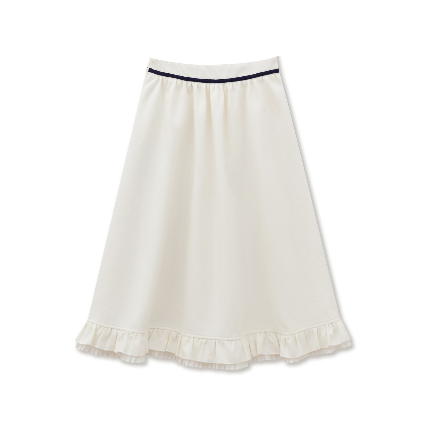 Sailor Collar Jacket & A-Line Frilled Skirt