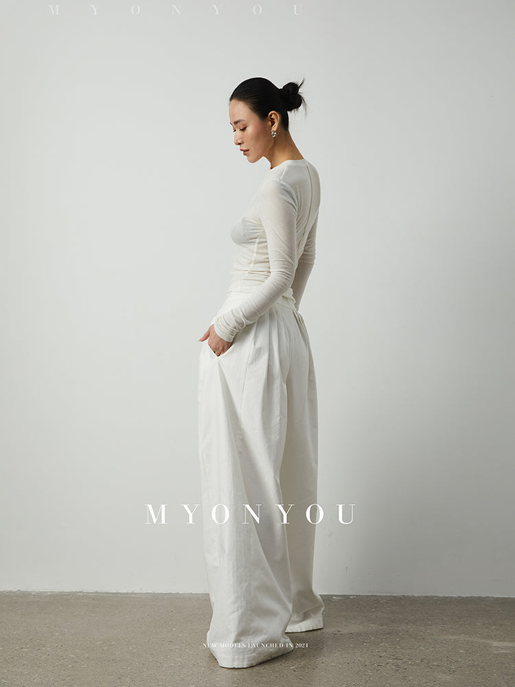 Stretchy Slim Sheer Knit Top