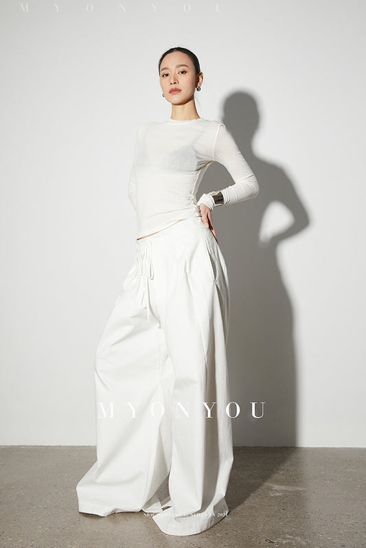 Stretchy Slim Sheer Knit Top