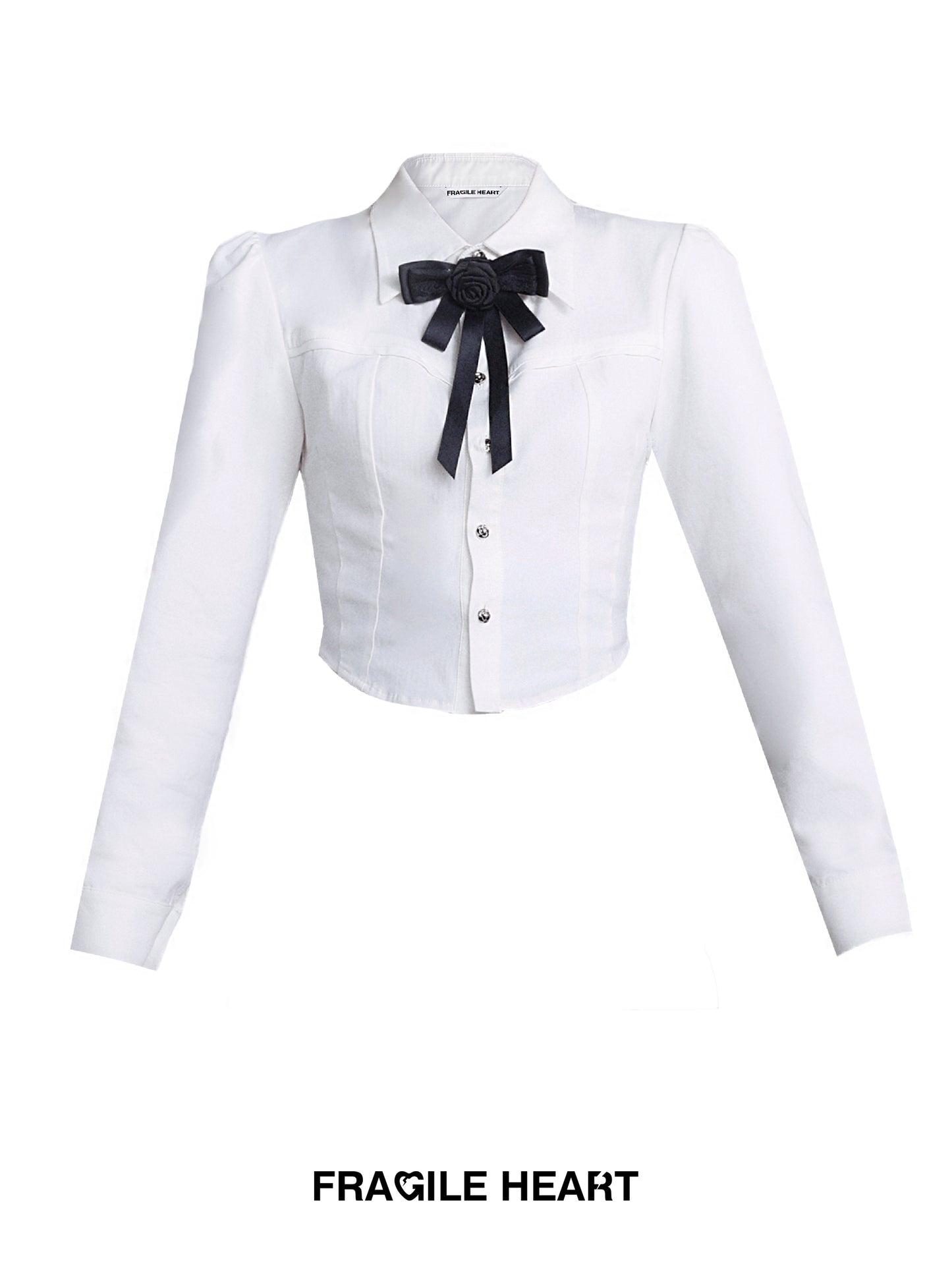 Corset-Inspired Blouse & Button-Front High-Waisted Shorts