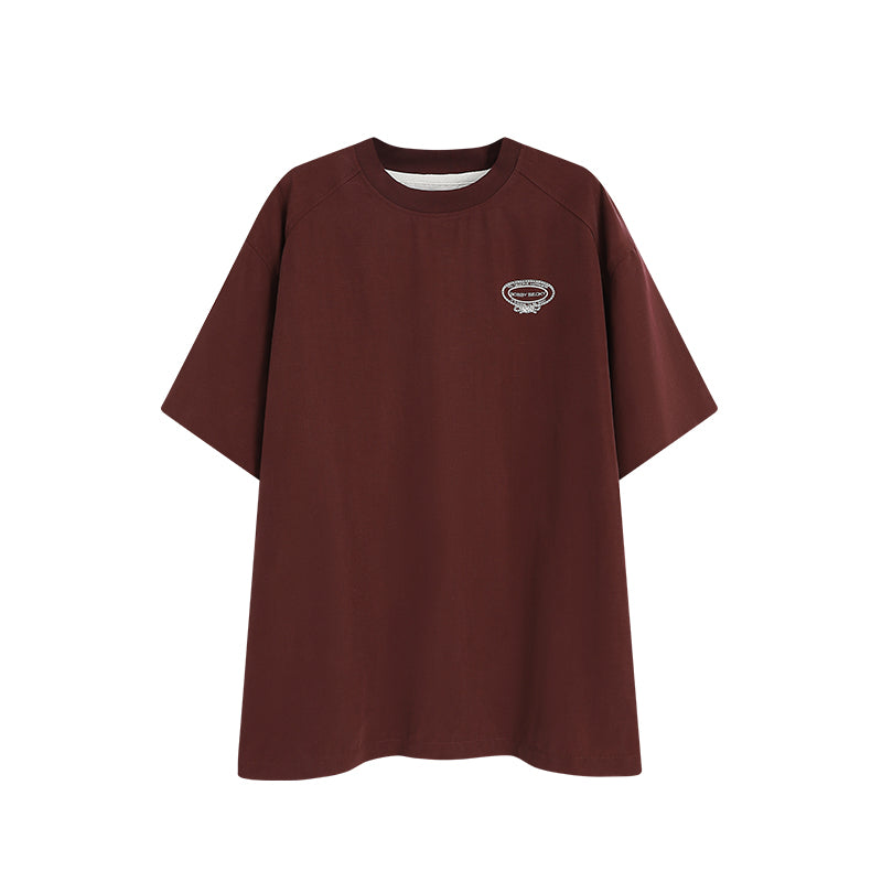 Casual Two-Tone Loose Fit T-Shirt