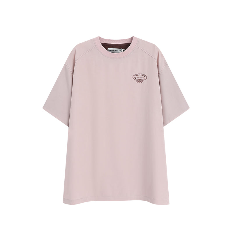 Casual Two-Tone Loose Fit T-Shirt