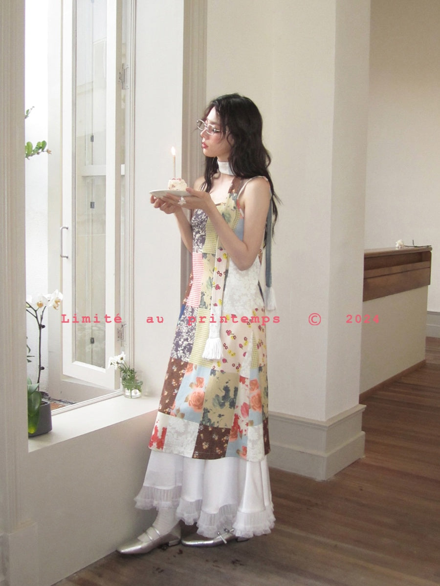 Patchwork Print Cami Dress