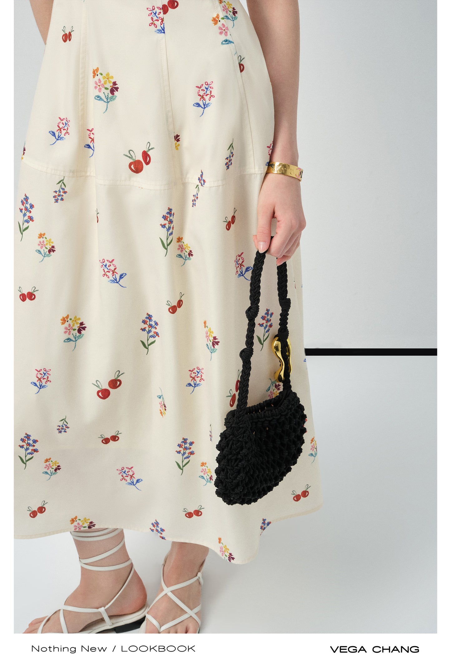 Sleeveless Floral Tailored Dress
