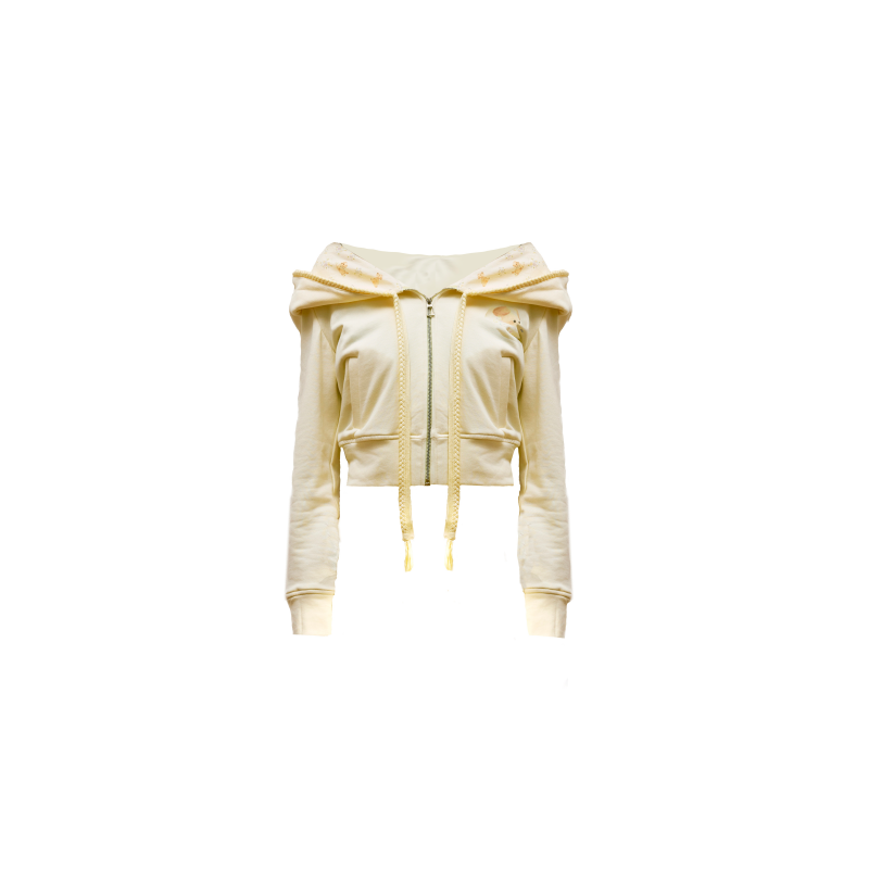 Puppy Print Hoodie & Pants With Removable Skirt Overlay