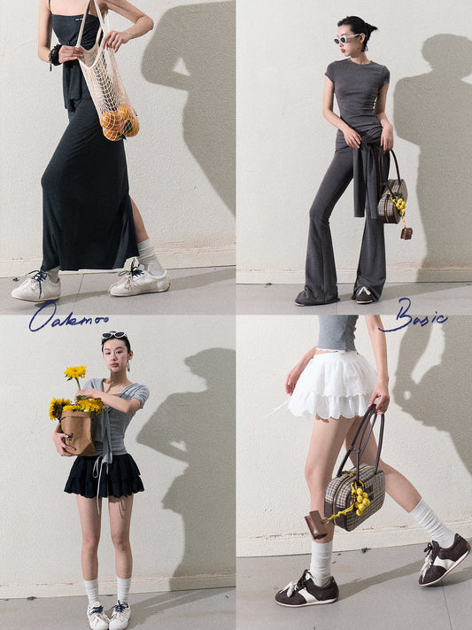 Contrast Lace Sporty Sneakers