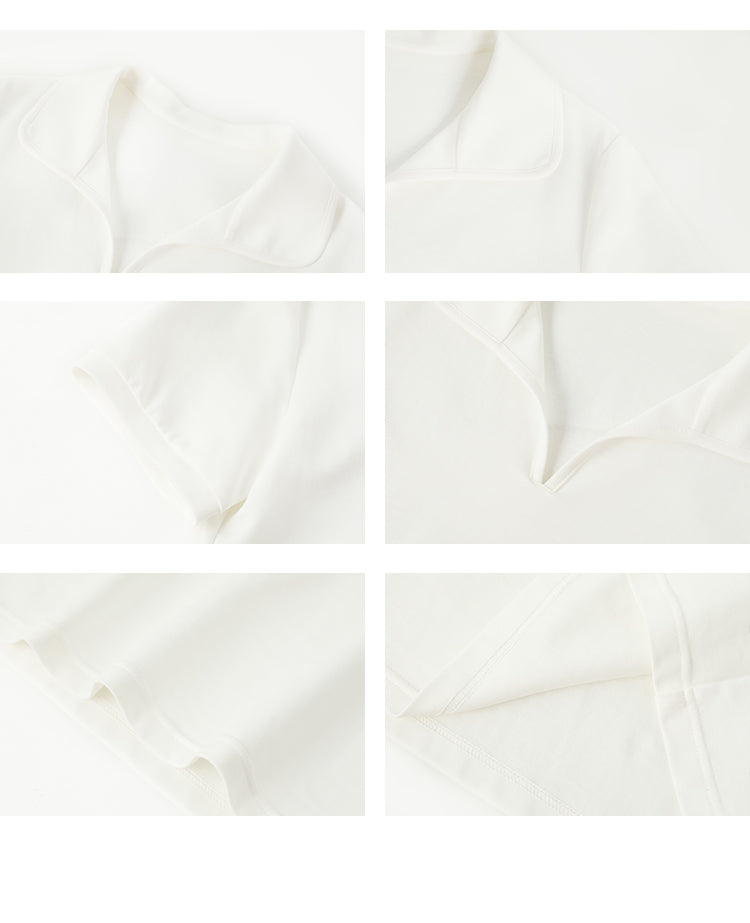 Minimalist Round Polo Collar Top