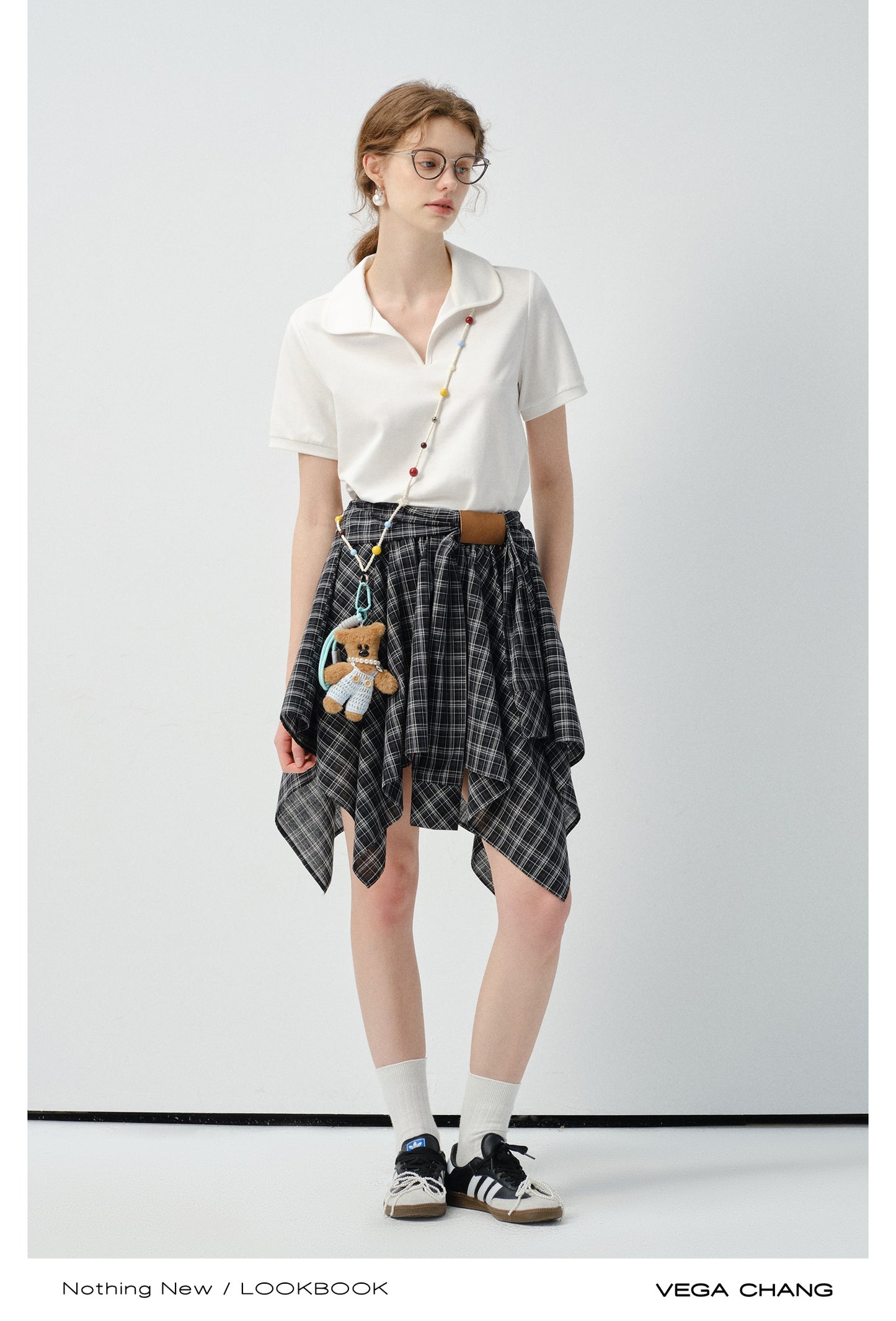 Minimalist Round Polo Collar Top