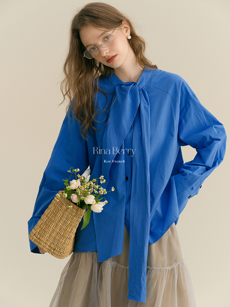 Statement Tie-Neck Shirt