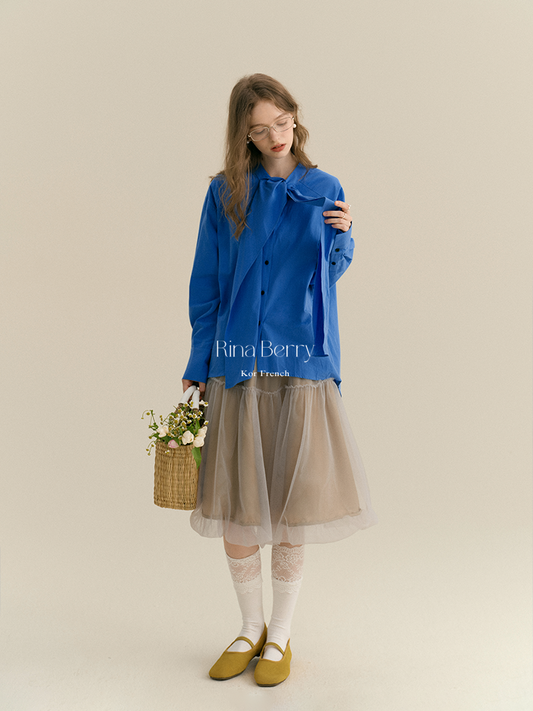 Statement Tie-Neck Shirt